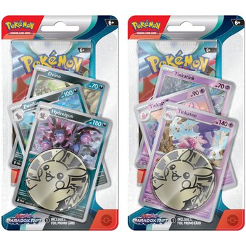 Pokémon TCG: Paradox Rift - Premium Checklane Blister SET Hydreigon + Tinkaton 1108688 фото