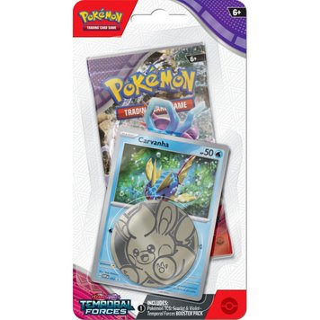 Pokémon TCG: Temporal Forces - Checklane Blister Carvanha 2446178 фото