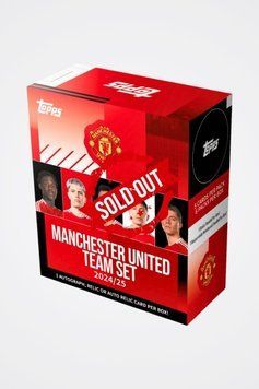 Manchester United Team Set 2024|25 Topps Football Cards 5053307074545 фото