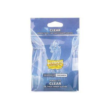 Dragon Shield Standard size Perfect fit - Inner Sleeves - Thick Inner Clear (100 Sleeves) 1513001 фото