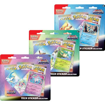 Pokémon TCG: Prismatic Evolutions - НАБІР технічних наклейок (Leafeon, Glaceon, Sylveon) 2966885 фото