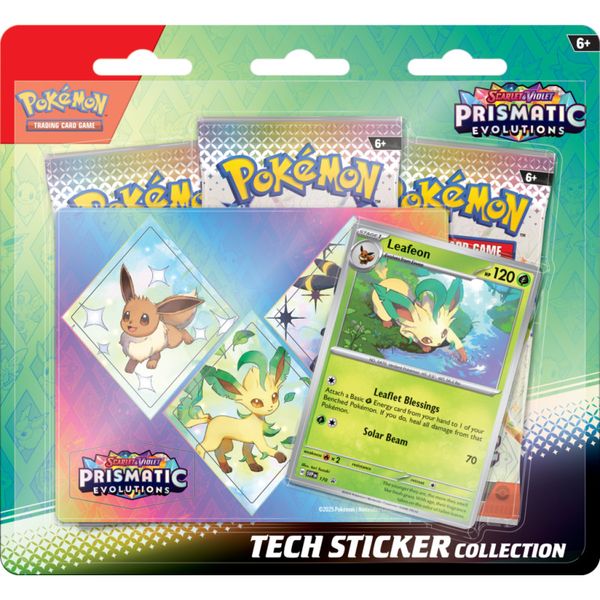 Pokémon TCG: Prismatic Evolutions - НАБІР технічних наклейок (Leafeon, Glaceon, Sylveon) 2966885 фото