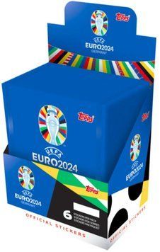 BOX Sachets 50 pcs EURO 2024 stickers 5053307068360 фото