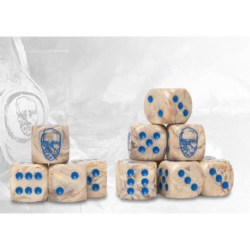 Conquest - Spiers Logo on Lunar Marbled Dice with Black pips - 24 per pack 8652287 фото