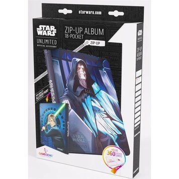 Gamegenic: Star Wars: Unlimited Ashes of the Empire Zip-Up Album 18-Pocket - Luke Skywalker & Emperor Palpatine 1709075 фото