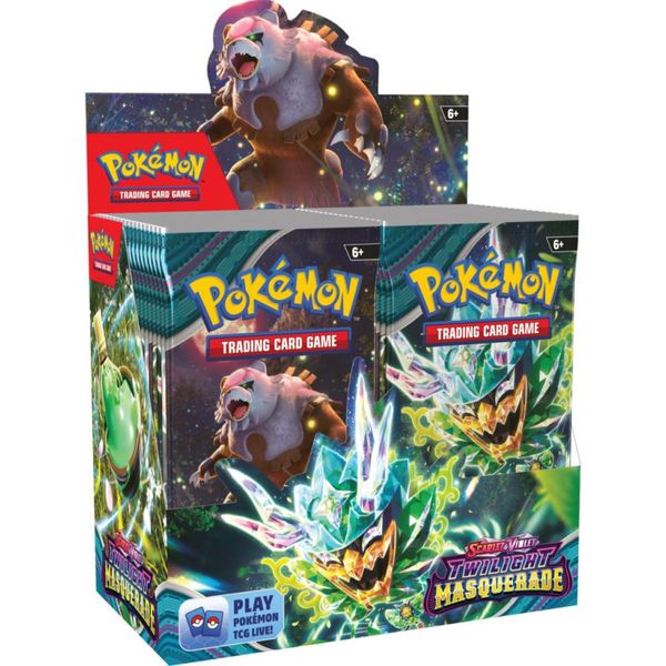 Pokémon TCG: Twilight Masquerade - Booster Box (36 штук) 2744776 фото