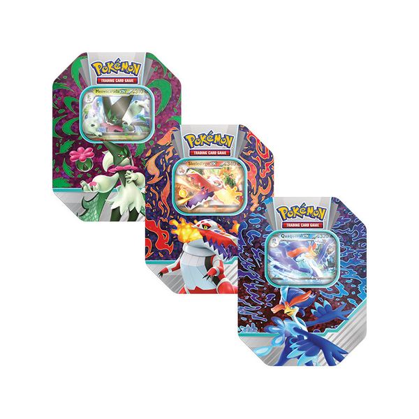 Pokémon TCG: Paldea Partners Tin SET (Meowscarada, Skeledirge, Quaquaval) 2779494 фото