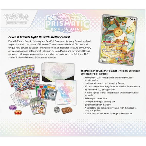 Pokémon TCG: Prismatic Evolutions - елітний тренажер 2673396 фото