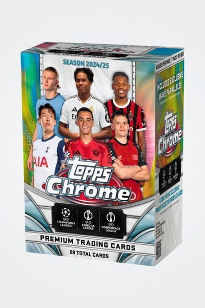 Value Box Topps Chrome 2024|25 UCC Football Cards 5053307076006 фото