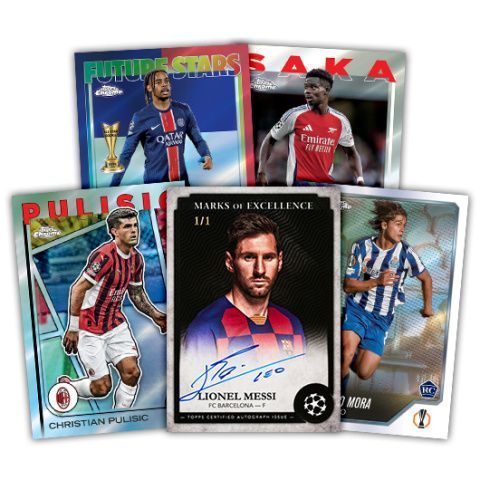 Value Box Topps Chrome 2024|25 UCC Football Cards 5053307076006 фото