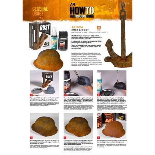 AK Interactive 35ml - Iron Effect 1295473 фото