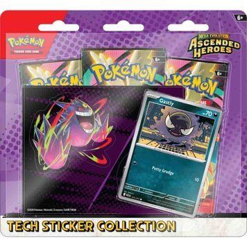 Pokemon TCG: Mega Evolution 2.5 - Ascended Heroes - Tech Sticker Gastly/Mega Gengar 9356447 фото