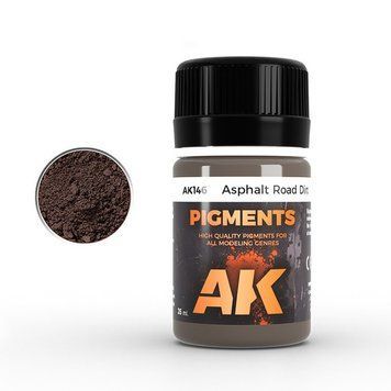 AK Interactive Dry Pigment - Asphalt Road Dirt Pigment 2519261 фото