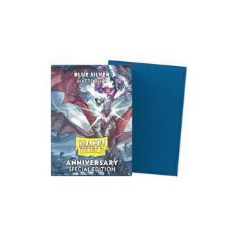 Dragon Shield Standard Matte Dual Sleeves Cobalt & Silver (100 Sleeves) 1519379 фото