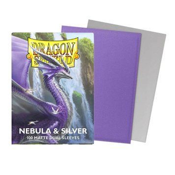 Dragon Shield Sleeves - Standard size - Matte Dual - Nebula & Silver (100 Sleeves) 1230397 фото