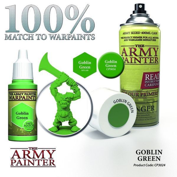 Army Painter Primer Goblin Green (spray) 5190583 фото