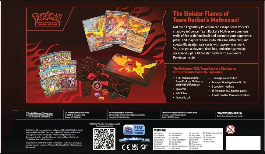 Team Rocket&rsquo;s Moltres ex Ultra Premium Collection Rocket&rsquo;s фото