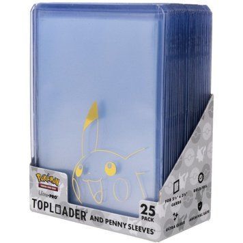 Ultra Pro: Pok&eacute;mon - Toploader and Penny Sleeves - Pikachu (25 pcs.) 2724342 фото
