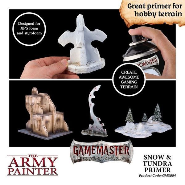 Army Painter Gamemaster Snow & Tundra Terrain Primer (primer spray) 2429752 фото