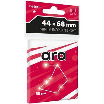 Rebel Card Sleeves (44x68 mm) Ara Light, 100 pieces 7005571 фото