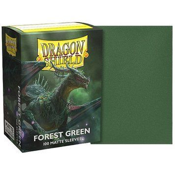 Dragon Shield Standard size Matte Sleeves - Forest Green (100 Sleeves) 3030331 фото