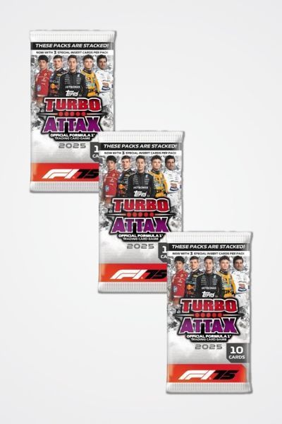 3-pack of F1 Turbo Attax 2025 Topps cards 5053307076297 фото