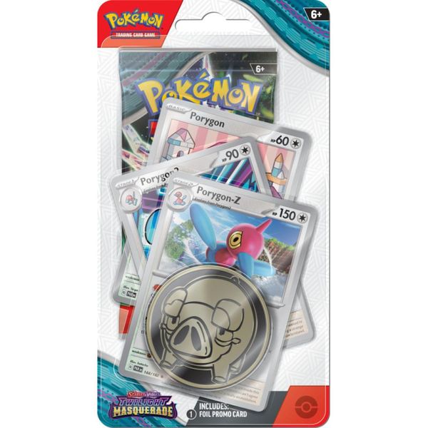 Pokémon TCG: Twilight Masquerade - Premium Checklane Blister Porygon 2196461 фото