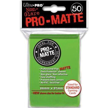Deck Protector Pro-Matte Light Green/Lime 50 шт. Standard (66 x 91 мм) (футболки Ultra-Pro) 1151491 фото