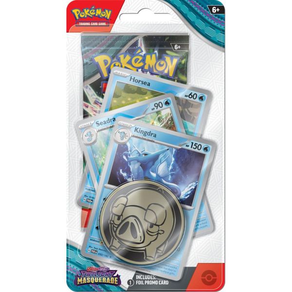 Pokémon TCG: Twilight Masquerade - Premium Checklane Blister Kingdra 7772143 фото