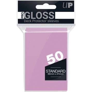 Deck Protector Solid PRO-Gloss Стандартные рукава: ярко-розовый (66 x 91 мм) (рубашки Ultra-Pro) 1275235 фото
