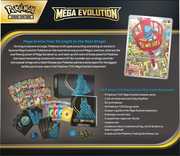 Pok&eacute;mon TCG: Mega Evolution  Elite Trainer Box (Mega Lucario) 21113333111 фото
